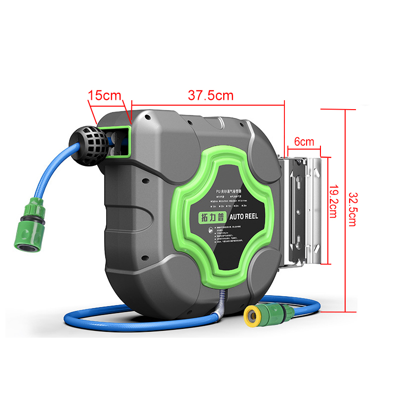 Smart Garden Sprinkler System - 10/15/20M Automatic Retractable Hose Reel Water