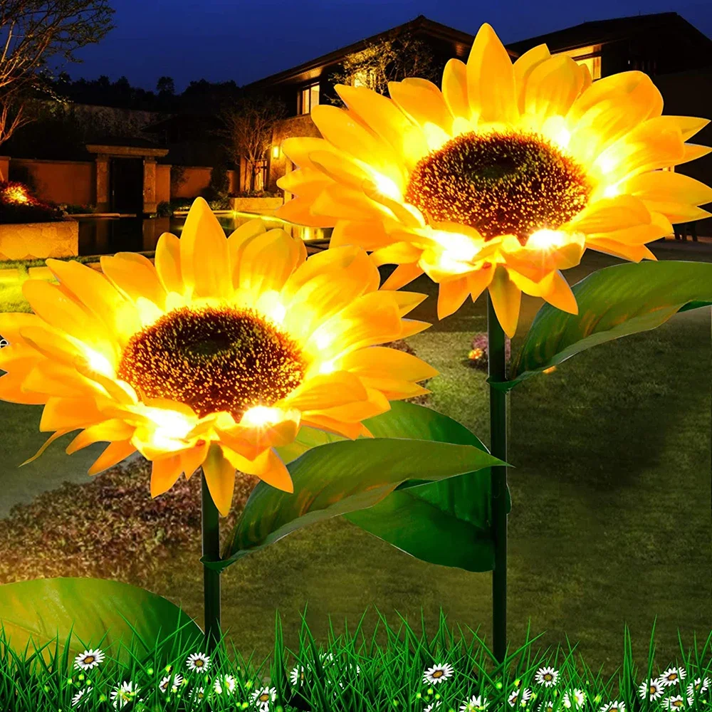 Smart Garden Led Lights - Simulated Outdoor Solar Sunflowers Smart Sense