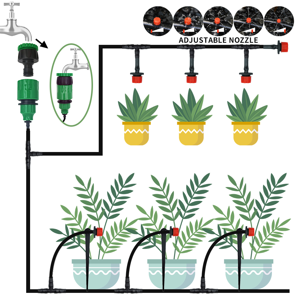 Micro Drip Irrigation System P - đánh giá và giá Smart Garden Sprinkler System