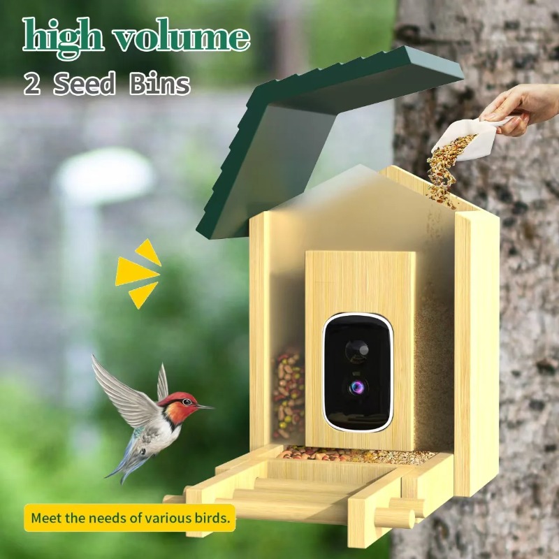 4K AI Bird Feeder Camera Water - đánh giá và giá Smart Bird Feeder Camera