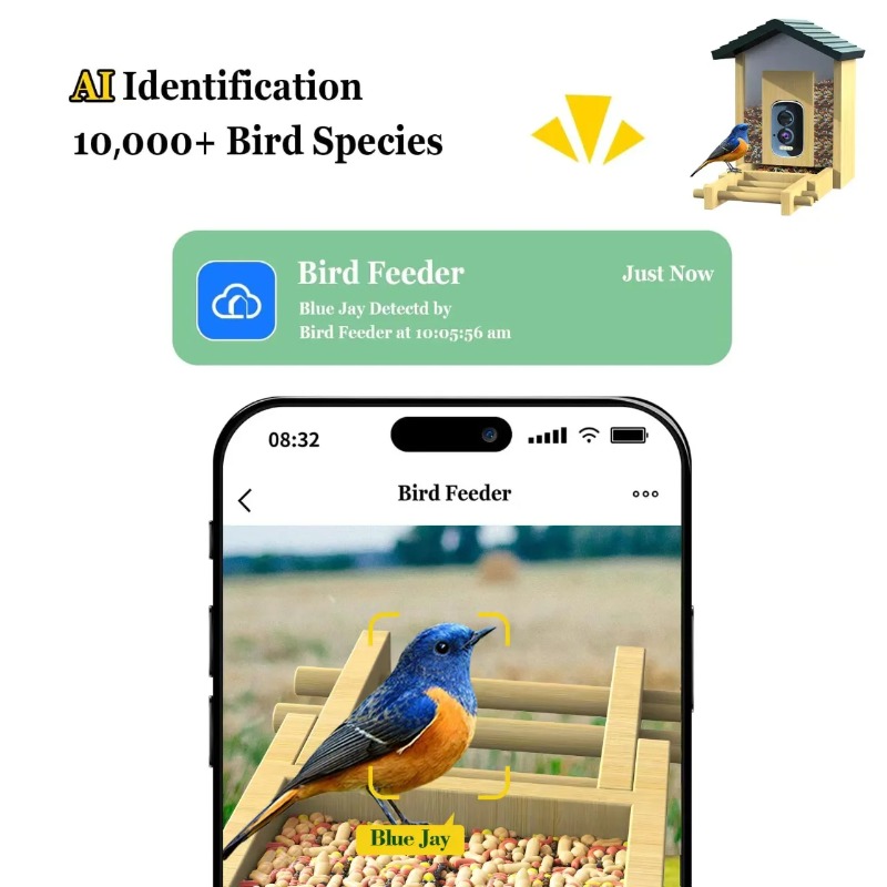 4K AI Bird Feeder Camera Water - đánh giá và giá Smart Bird Feeder Camera