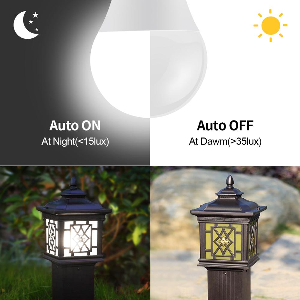 15W E27 LED Dusk to Dawn Night - đánh giá và giá Smart Garden Led Lights