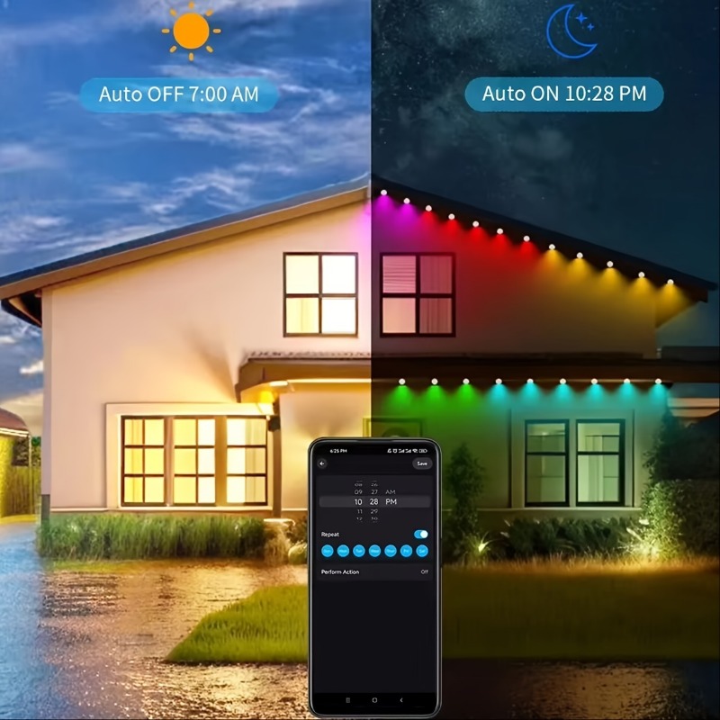 150ft 100ft 50ft Permanent Out - đánh giá và giá Smart Garden Led Lights