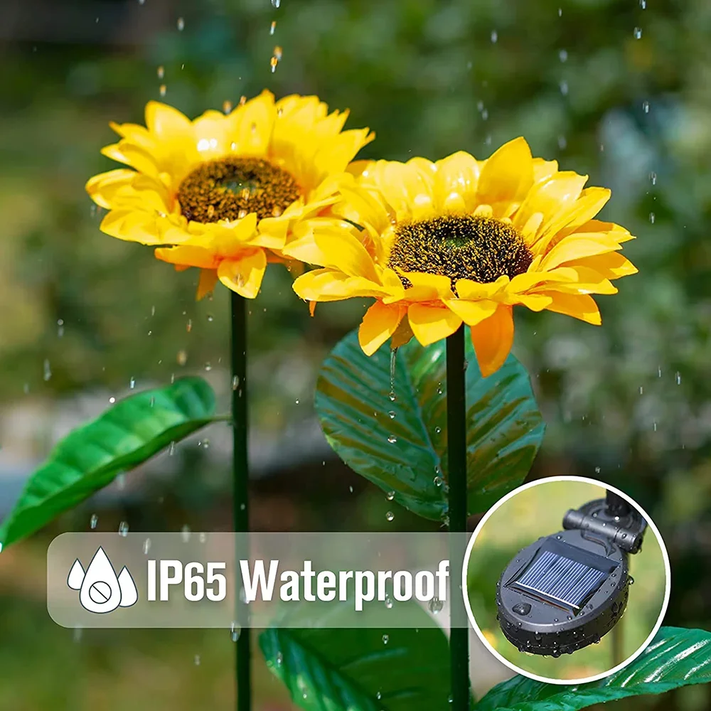 Simulated Outdoor Solar Sunflo - đánh giá và giá Smart Garden Led Lights