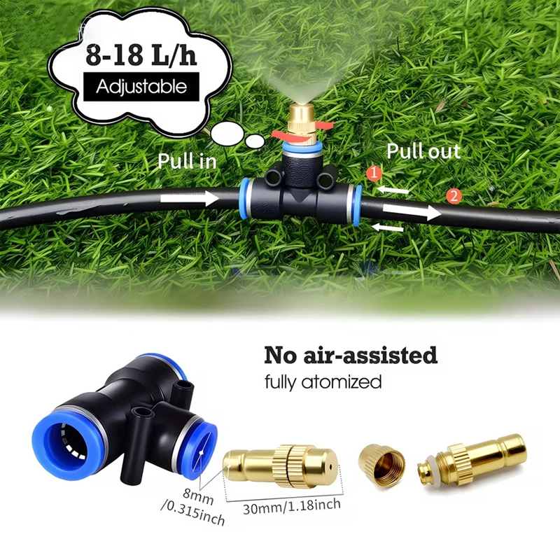 Misting Cooling System Kit   B - đánh giá và giá Smart Garden Sprinkler System