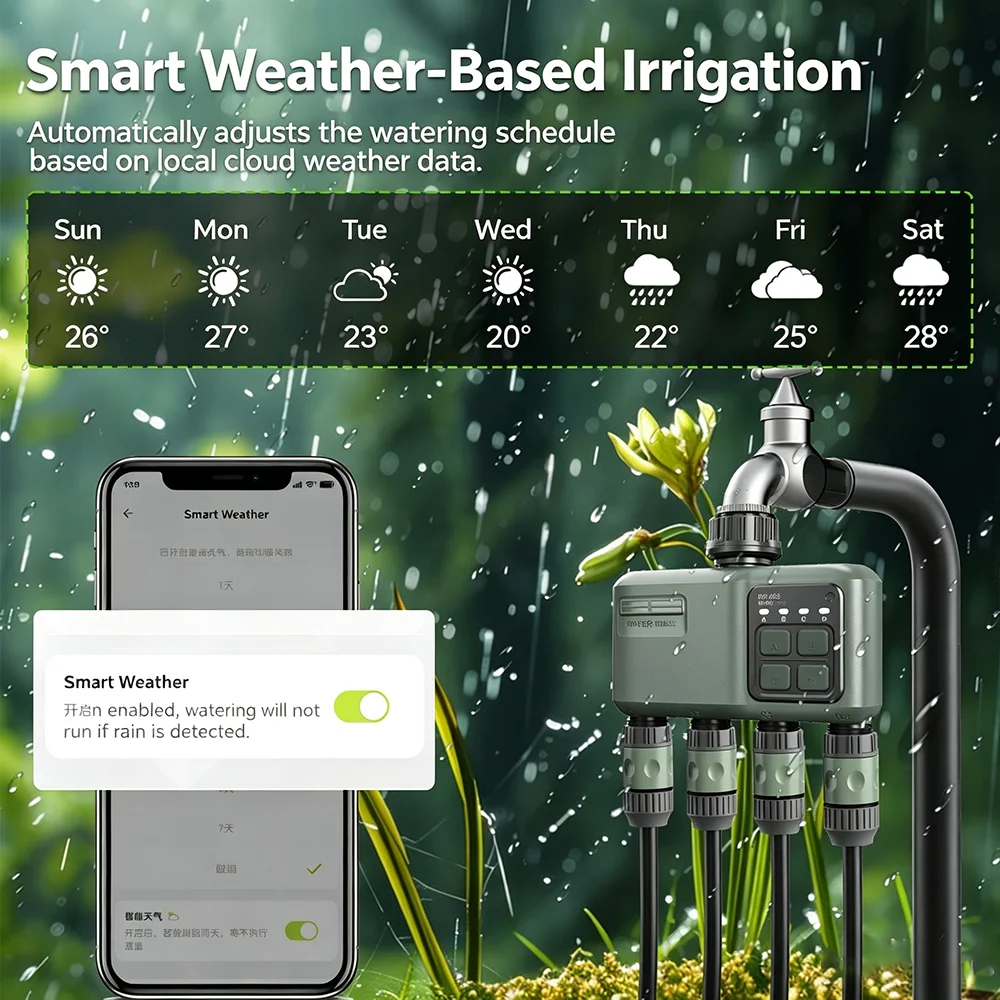 WiFi RF433 Smart Garden Sprink - đánh giá và giá Gardena Smart Irrigation Control