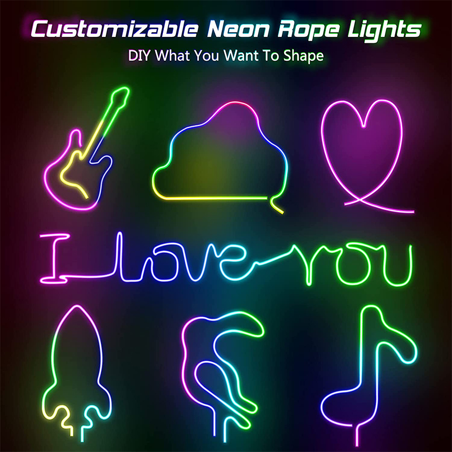 RGBIC LED Neon Strip 12V 96LED - đánh giá và giá Smart Garden Led Lights