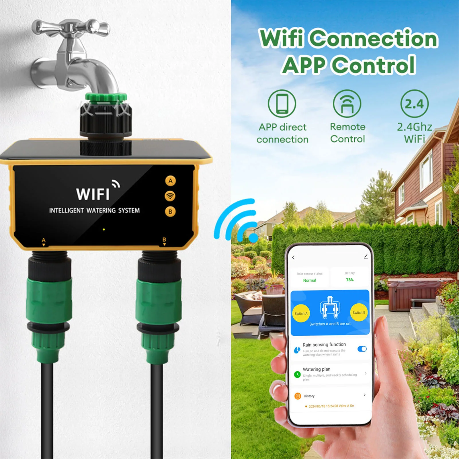 Solar WiFi Smart Irrigation Ti - đánh giá và giá Gardena Smart Irrigation Control