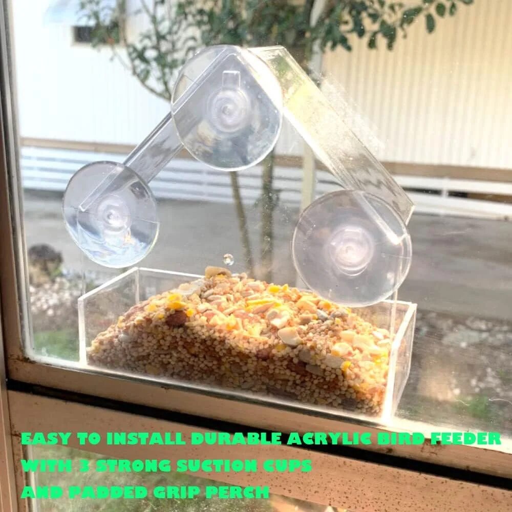 Acrylic Bird Feeder Clear Wind - đánh giá và giá Smart Bird Feeder Camera